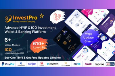 Hyip InvestPro – Advance HYIP & ICO Investment Wallet & Banking Platform -Nulled