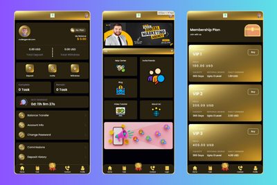 Gold Task HYIP Investment PHP Script