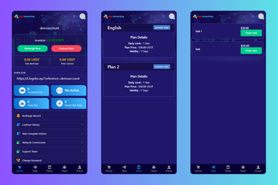 Blue PTC AD Click HYIP Investment PHP Script
