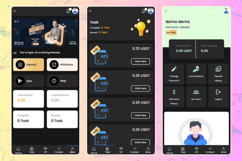 Pyple Black HYIP Task Investment Script