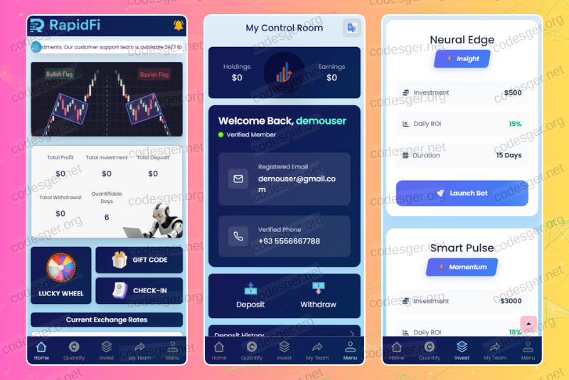 RapidFi HYIP Investment PHP Script