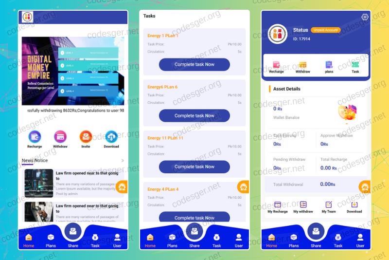 DME Task PTC HYIP Investment PHP Script