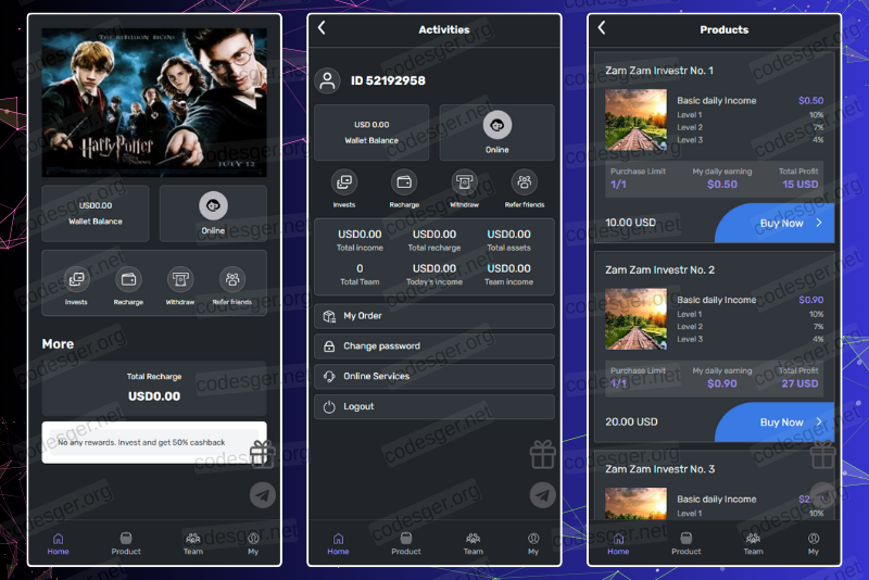Movie HYIP Investment PHP Script