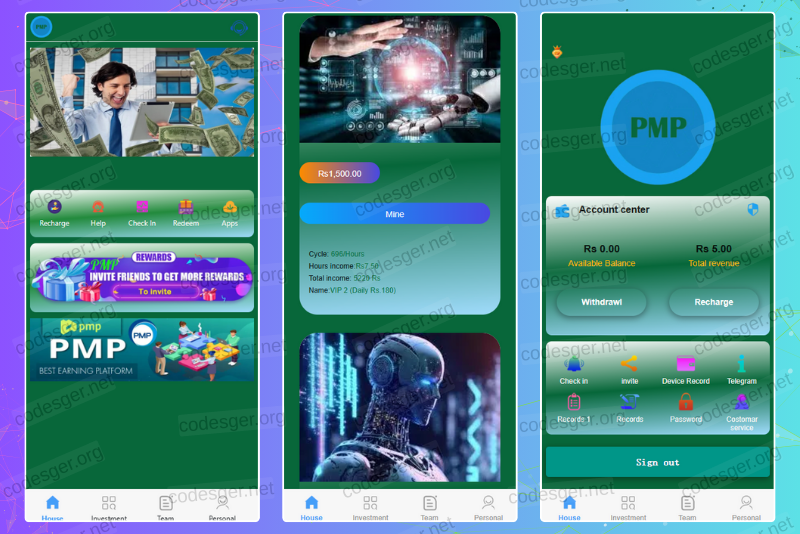 PMP Mine HYIP Investment PHP Script