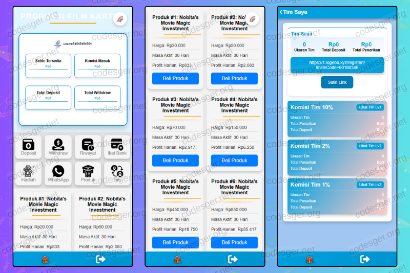 Doraemon Film HYIP Investment PHP Script