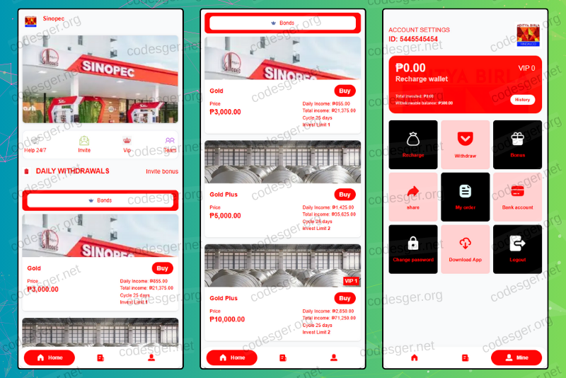 Sinopec HYIP Investment PHP Script