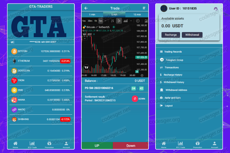 GTA Traders Investment PHP Script
