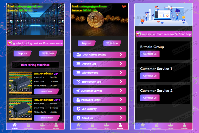 Bitmain HYIP Investment PHP Script