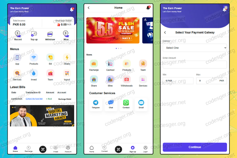 Power Earn HYIP Investment PHP Script