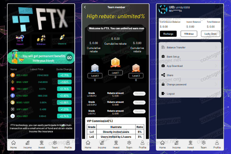 FTX HYIP Investment PHP Script