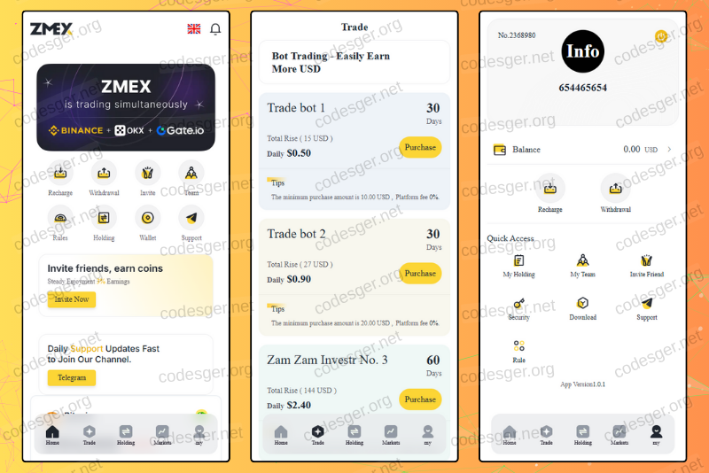 ZMEX HYIP Investment PHP Script