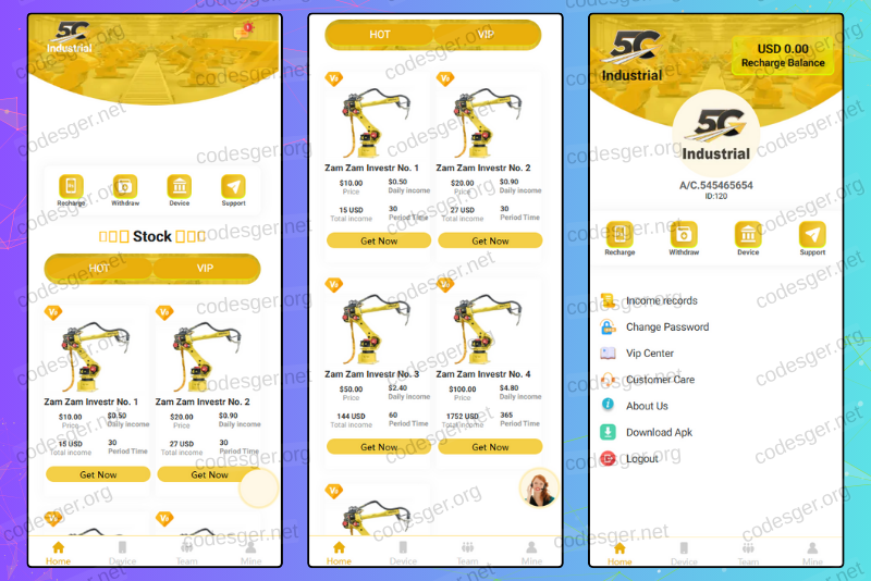 5G Industrial HYIP PHP Investment PHP Script