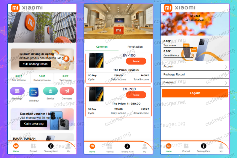 XIAOMI HYIP Investment PHP Script