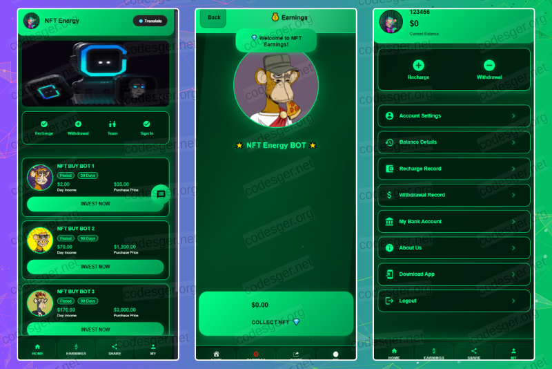 NFT GAME HYIP Investment PHP Script