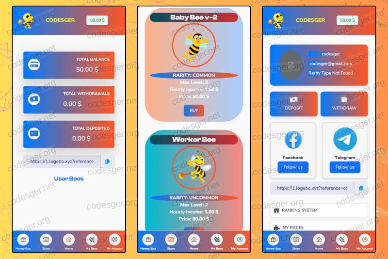 Bee Hive HYIP Investment PHP Script