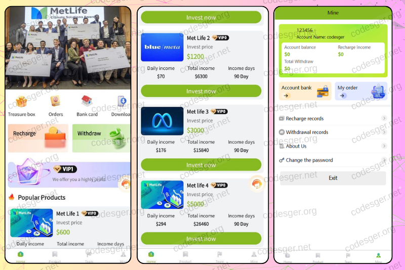 MetaLife Investment HYIP PHP Script