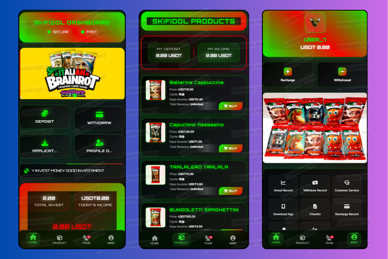 SKIFIDOL ITALIAN HYIP Investment PHP Script